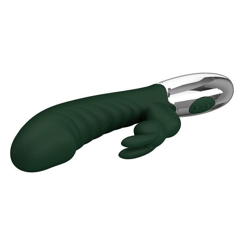 PRETTY LOVE - VIBRADOR RABBIT NAUGHTY BUNNY 30 FUNCIONES RECARGABLE USB VERDE