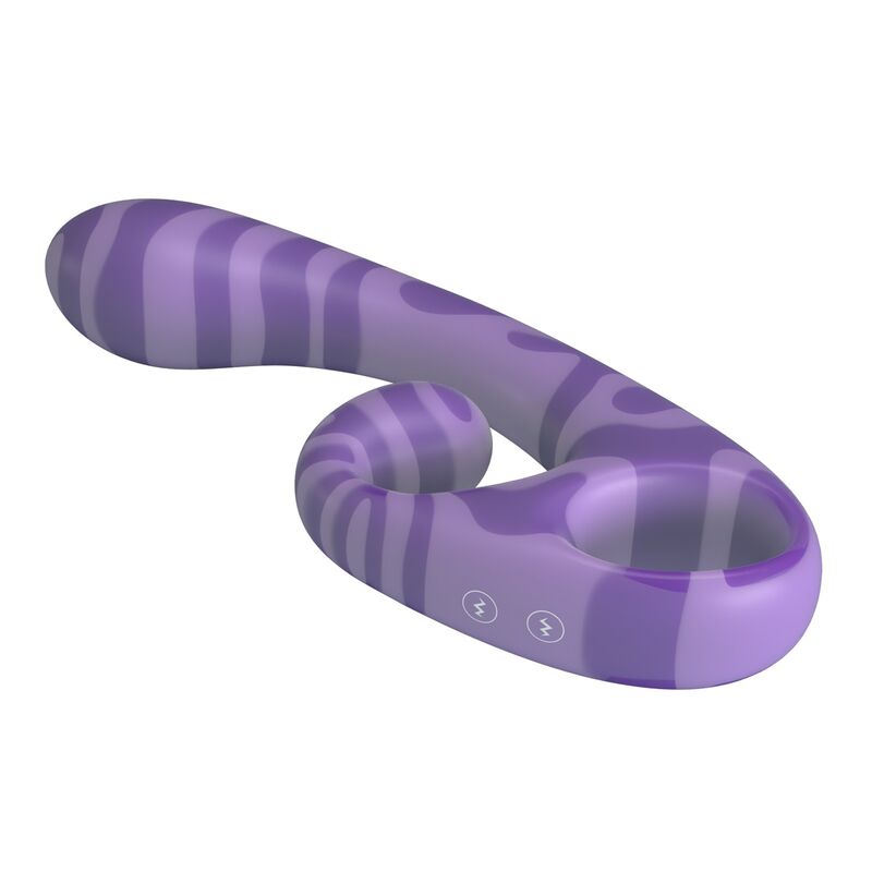 PRETTY LOVE - SUMMER VIBRADOR DOBLE CON ASA 19 CM Ø 3,5 CM MORADO