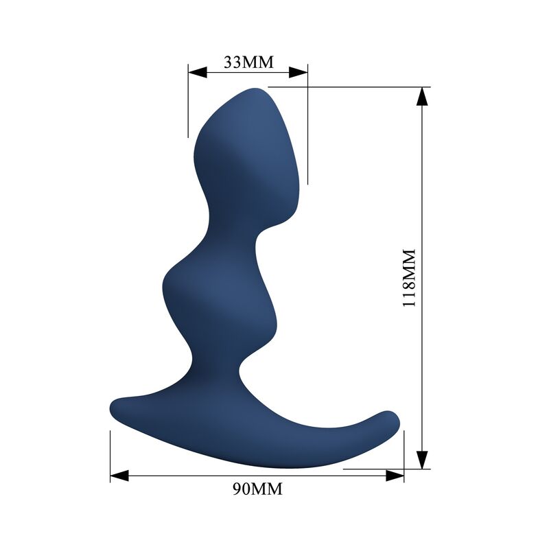 MR PLAY - PLUG ANAL AZUL ERGONÓMICO