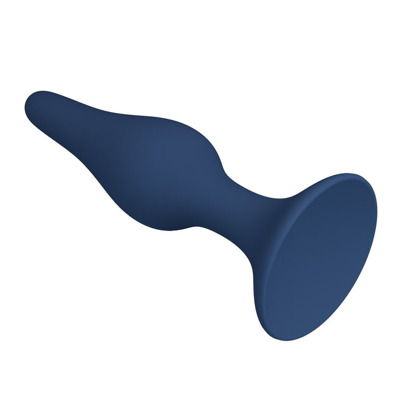 MR PLAY - PLUG ANAL SLIM SILICONA AZUL L
