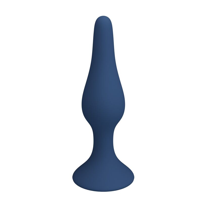 MR PLAY - PLUG ANAL SLIM SILICONA AZUL L