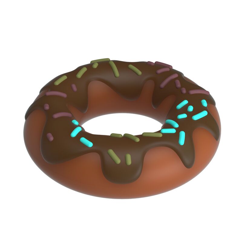 PRETTY LOVE - ANILLO PARA PENE SUPER DONUT MARRÓN