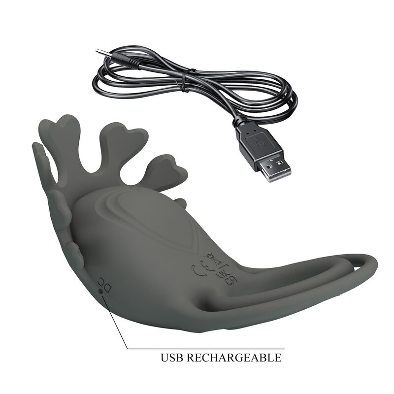 PRETTY LOVE - ANILLO VIBRADOR RECARGABLE CON ESTIMULADOR