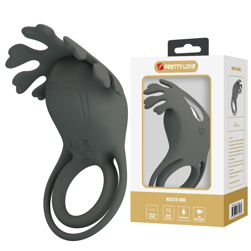 PRETTY LOVE - ANILLO VIBRADOR RECARGABLE CON ESTIMULADOR