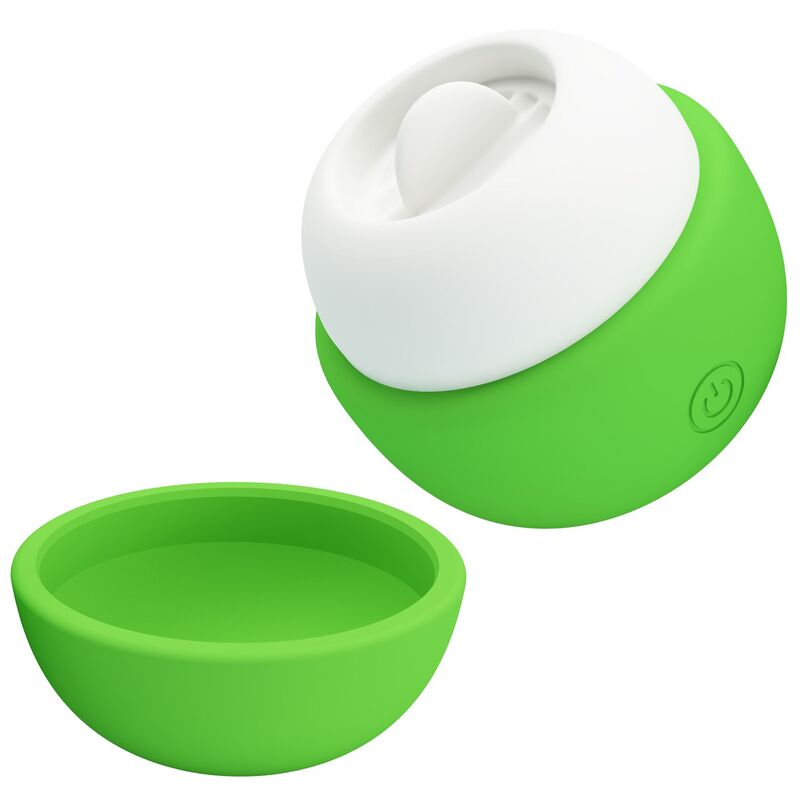 PRETTY LOVE - ESTIMULADOR CLITORAL CON EFECTO LENGUA RECARGABLE VERDE