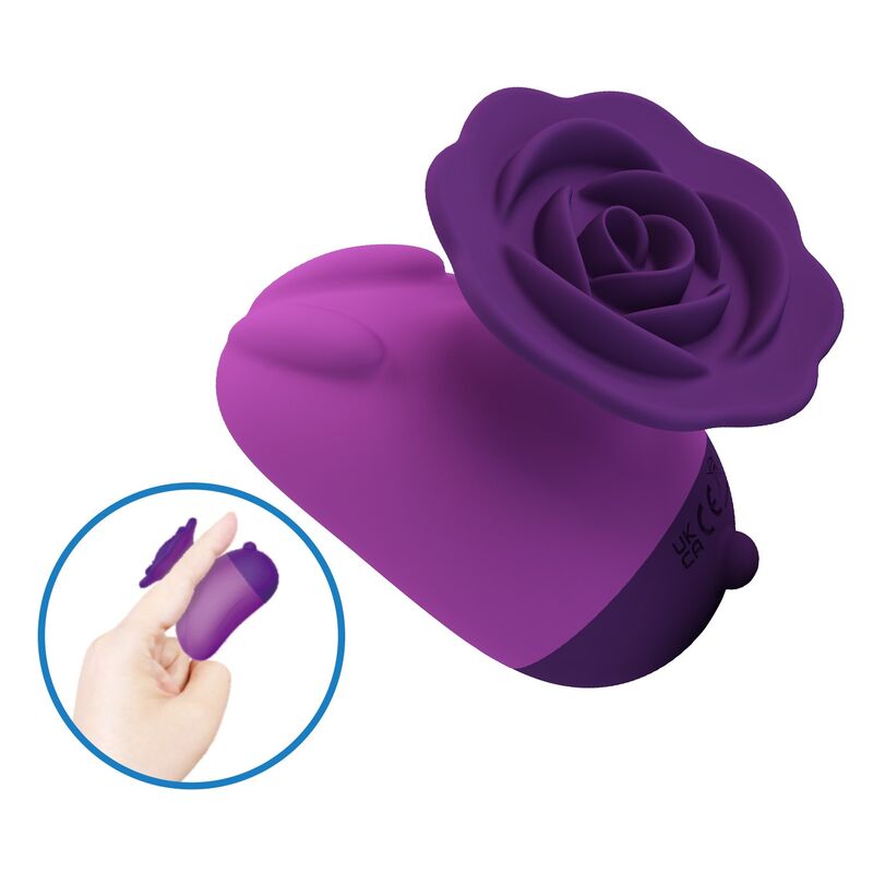 PRETTY LOVE - ESTIMULADOR DE CLÍTORIS 7 MODOS RECARGABLE FORMA ROSA MORADA
