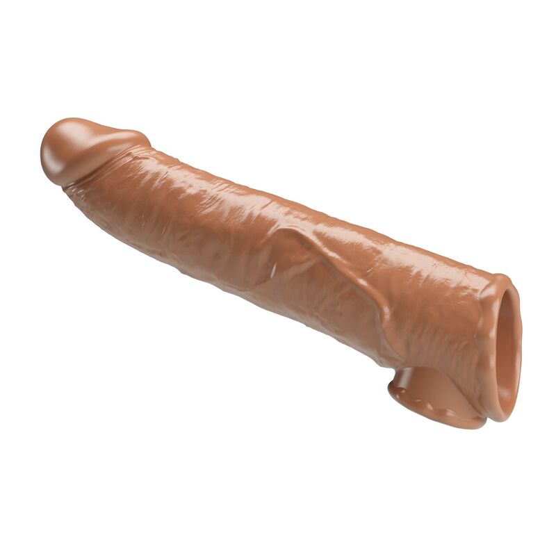 PRETTY LOVE - FUNDA EXTENSORA PARA PENE AJUSTABLE 26 CM Ø 4 CM COLOR MARRÓN