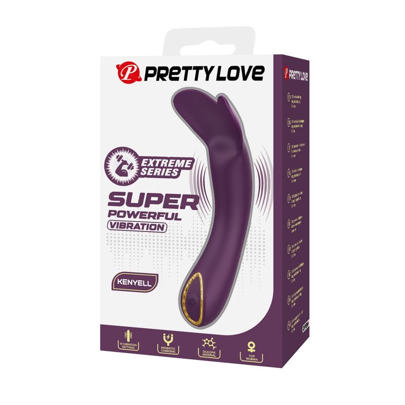 PRETTY LOVE - KENYELL VIBRADOR RECARGABLE 10 FUNCIONES MORADO