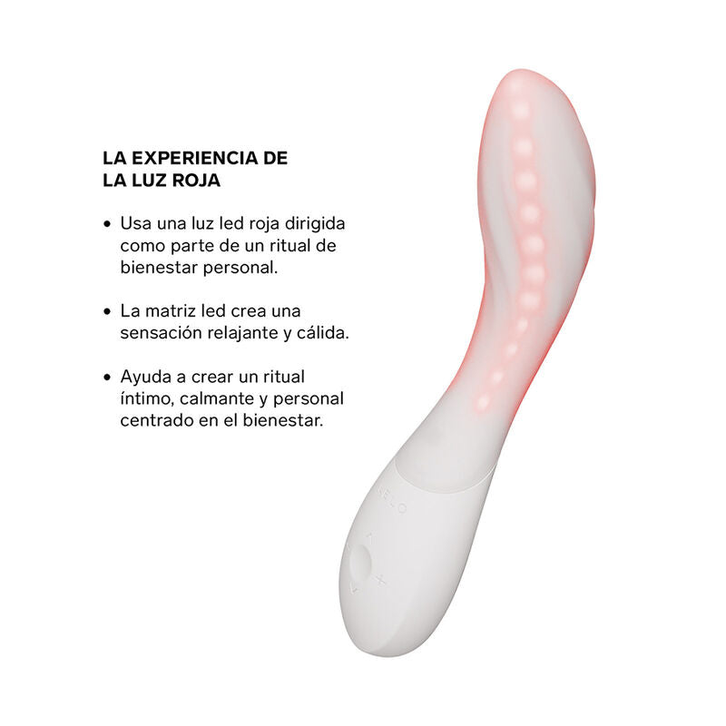 LELO - MONA SPECTRA MASAJEADOR ÍNTIMO CON LUZ ROJA RECARGABLE APP CONTROL