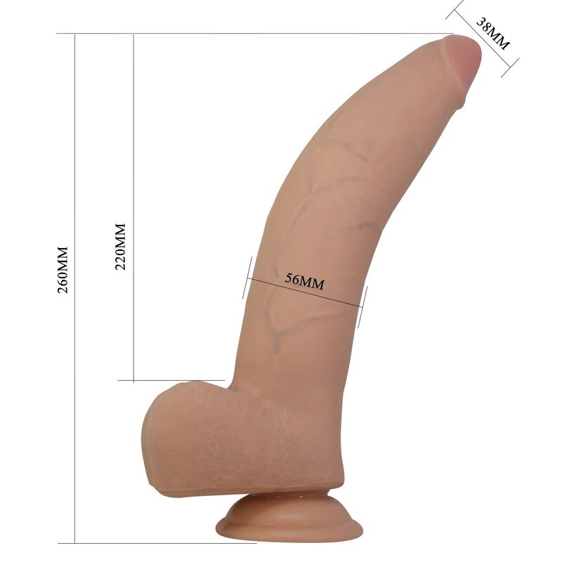 PRETTY LOVE - QUINLAN DILDO REALÍSTICO 26 CM Ø 5,5 CM COLOR NATURAL