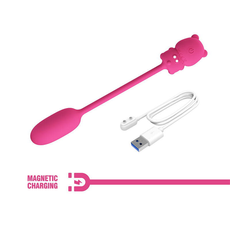 PRETTY LOVE - OLSON HUEVO VIBRADOR CON MANDO POR CABLE RECARGABLE ROSA