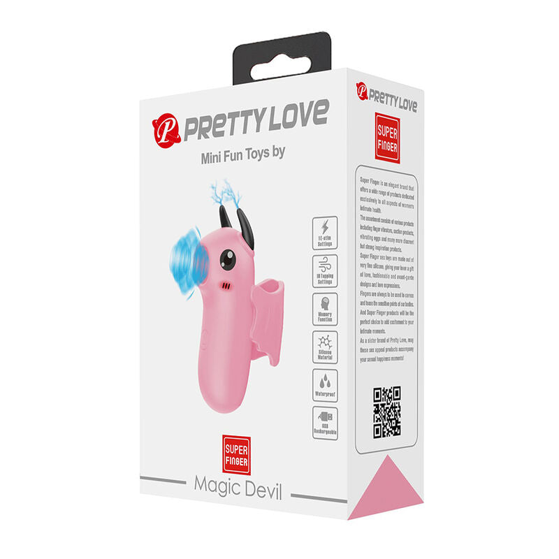 PRETTY LOVE - MAGIC DEVIL ESTIMULADOR DE DEDO RECARGABLE ROSA