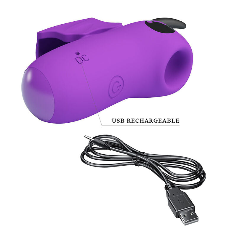 PRETTY LOVE - MAGIC DEVIL ESTIMULADOR DE DEDO RECARGABLE MORADO
