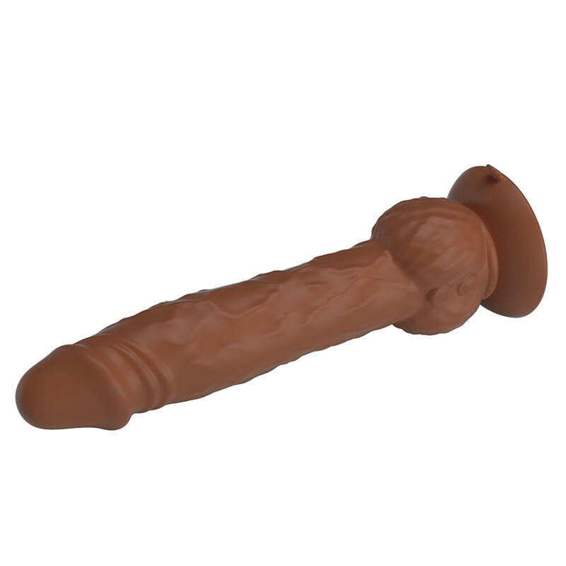 PRETTY LOVE - EREN DILDO VIBRADOR CON EMPUJE 20,5 CM Ø 4,5 CM MARRÓN