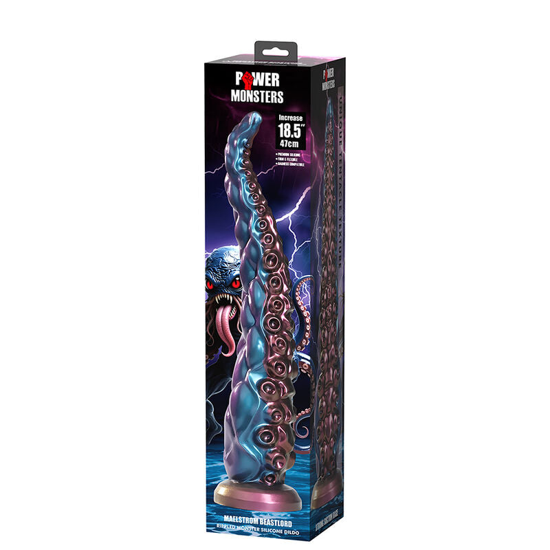 POWER MONSTERS - ABYSSAL TENTACLE DILDO TRICOLOR 46 CM Ø 7 CM
