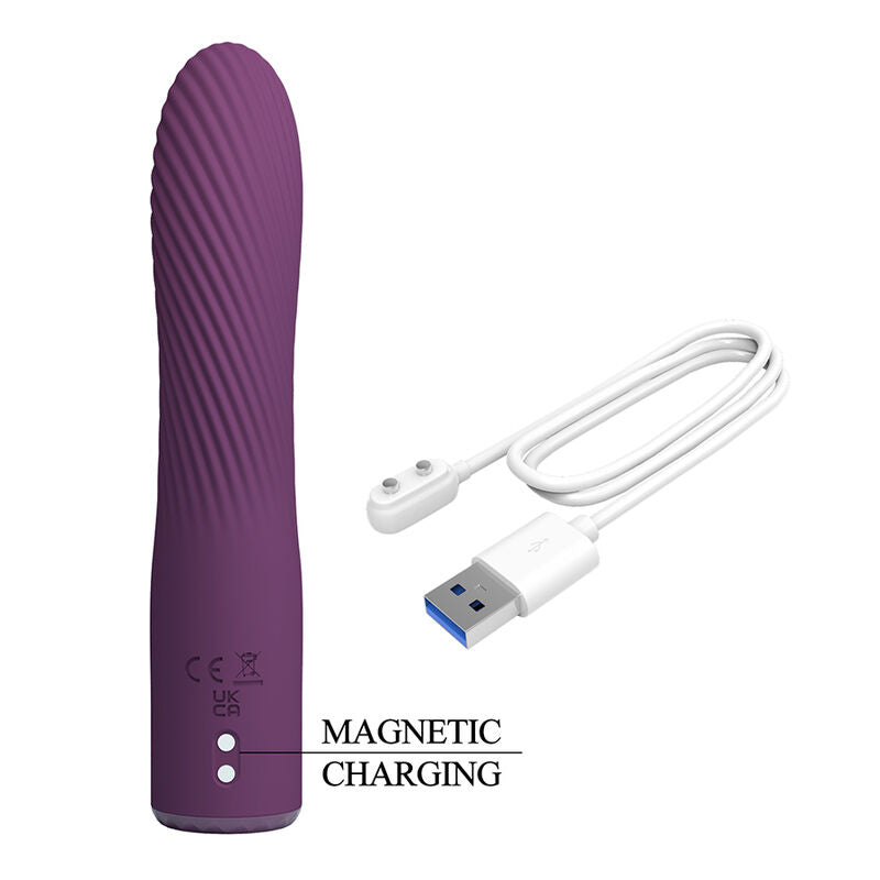 PRETTY LOVE - KISSELL VIBRADOR RECARGABLE 10 FUNCIONES MORADO