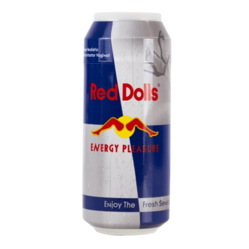 ALIVE - RED DOLL MASTURBADOR MASCULINO VAGINA LATA BEBIDA ENERGÉTICA