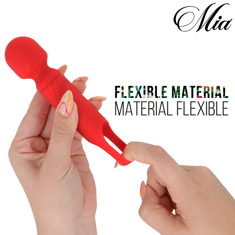 MIA - LUCY ELLEN MINI WAND MASSAGER RECARGABLE USB ROJO