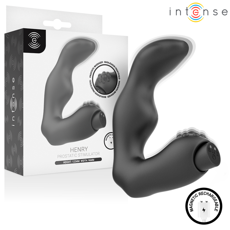 INTENSE - HENRY MASAJEADOR PROSTÁTICO RECARGABLE USB NEGRO