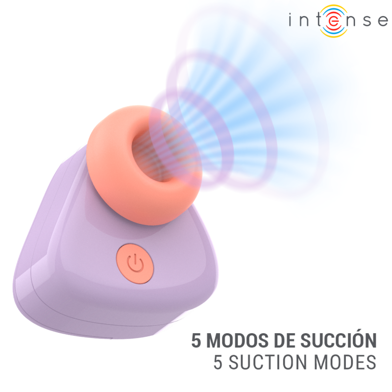INTENSE - CUKI ESTIMULADOR DE CLÍTORIS POR SUCCIÓN RECARGABLE USB LILA