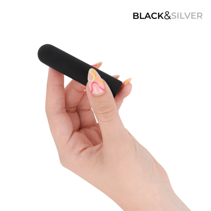 BLACK & SILVER - JACOB BALA VIBRADORA RECARGABLE USB NEGRO