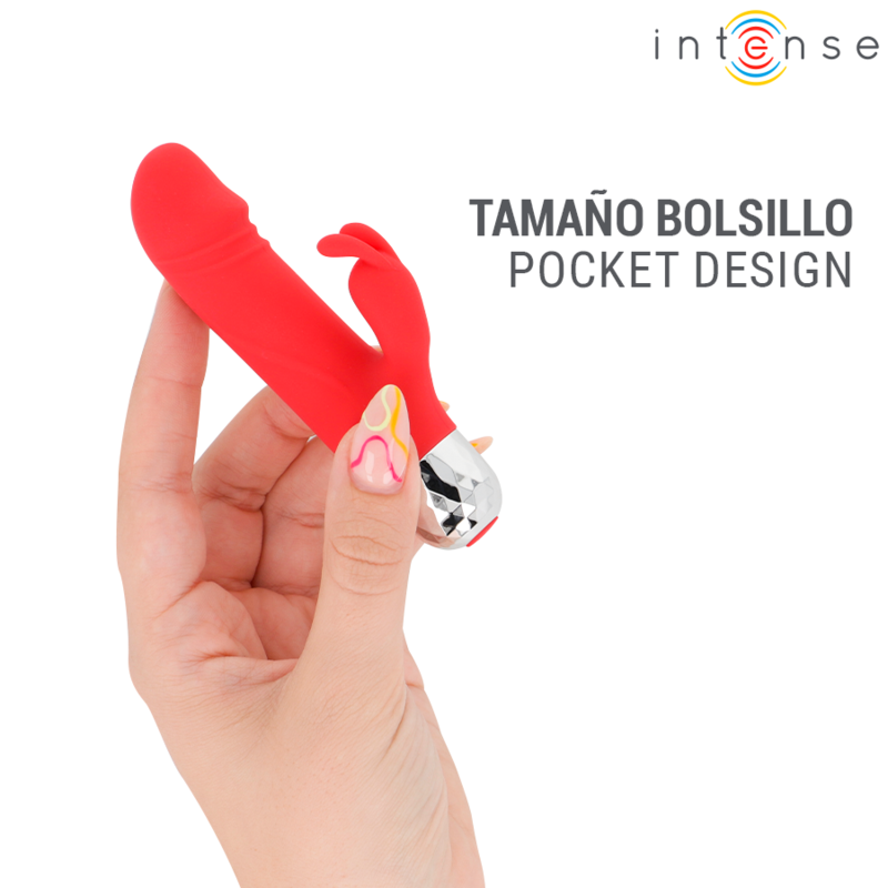 INTENSE - MIKE MINI VIBRADOR RABBIT RECARGABLE USB ROJO