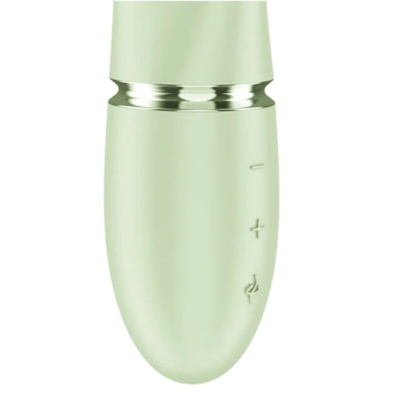 SATISFYER - PEARL BUNNY 2 VIBRADOR RABBIT CON PERLAS GIRATORIAS VERDE CLARO