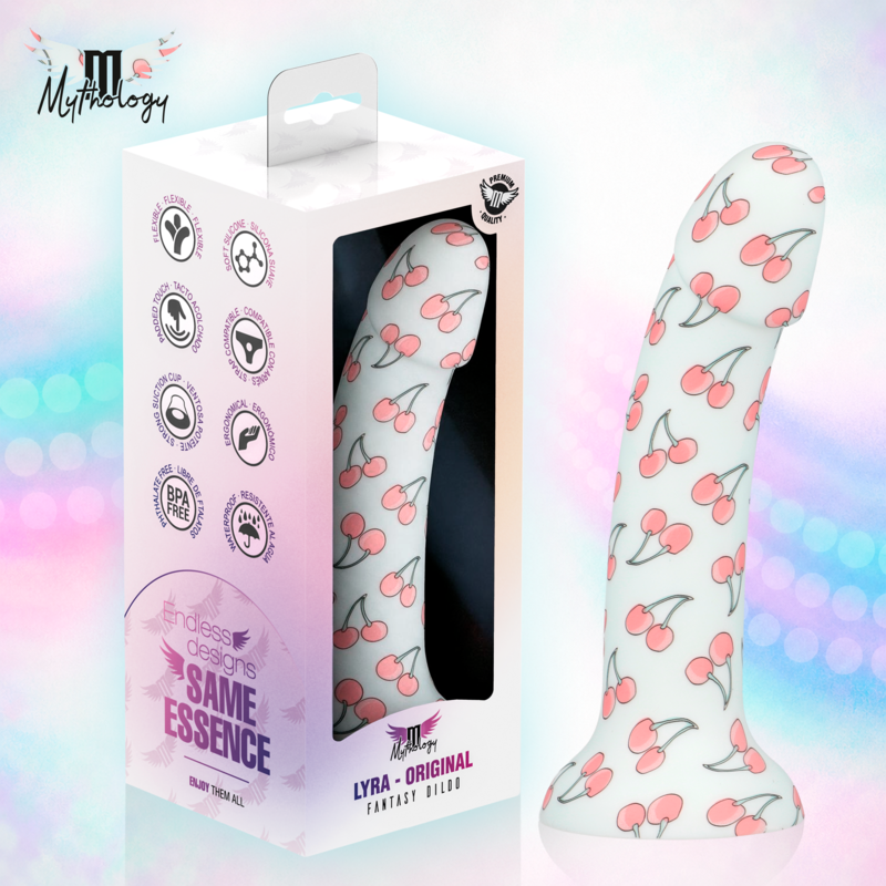 MYTHOLOGY - LYRA 3 DILDO DE SILICONA 17 CM Ø 3,6 CM CEREZAS
