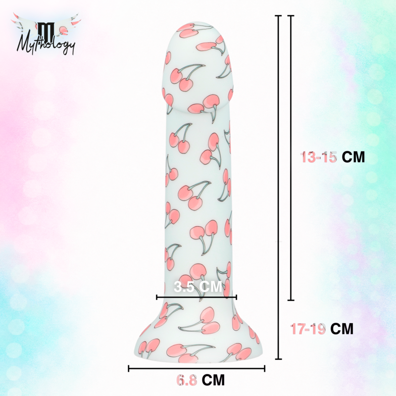 MYTHOLOGY - LYRA 3 DILDO DE SILICONA 17 CM Ø 3,6 CM CEREZAS