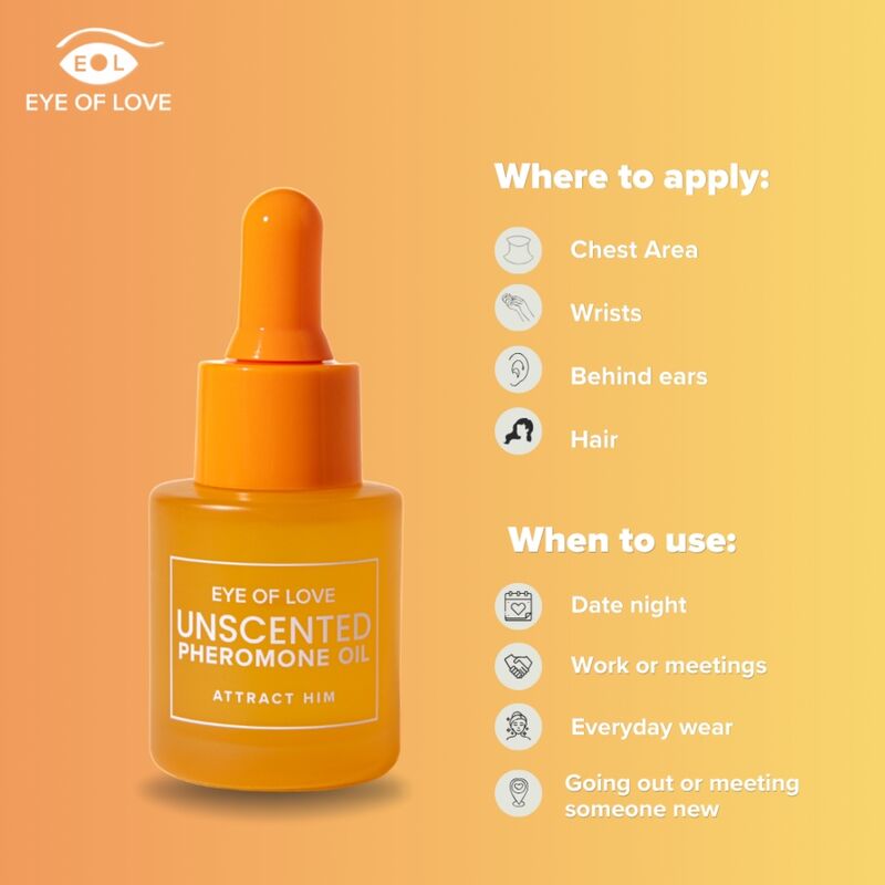 EYE OF LOVE - ACEITE PERFUMADO CON FEROMONAS PARA MUJER SIN FRAGANCIA 20 ML