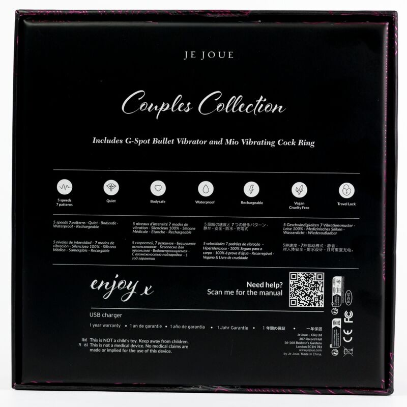JE JOUE - COUPLES COLLECTION SET VIBRADOR PARA PAREJAS