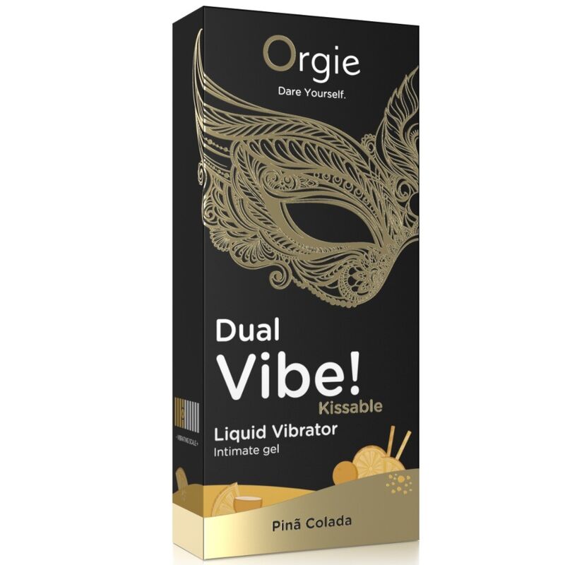 ORGIE - DUAL VIBE! PIÑA COLADA GEL ÍNTIMO BESABLE EFECTO VIBRANTE 15 ML