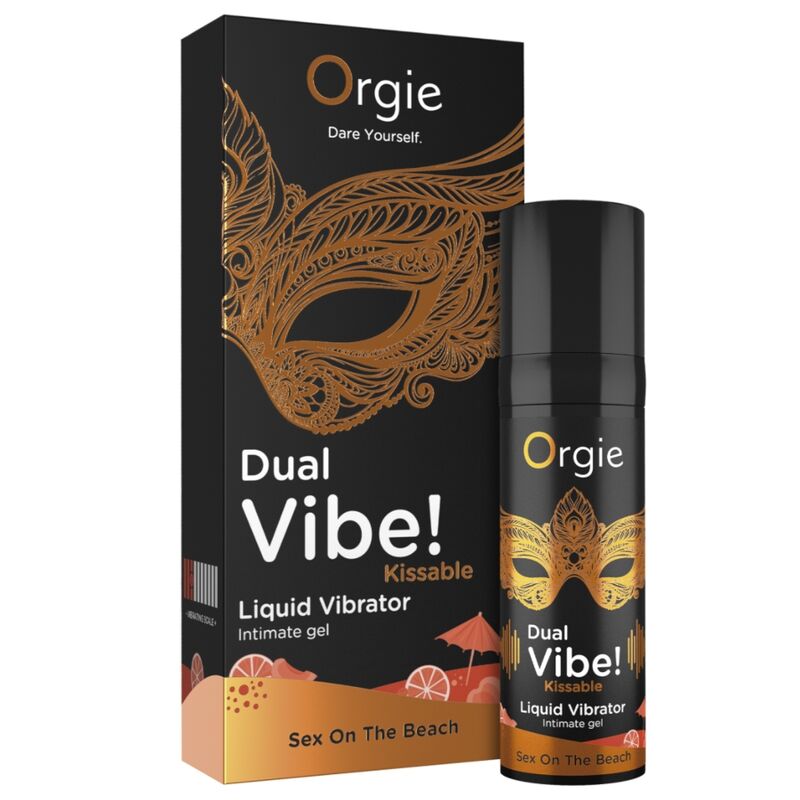ORGIE - DUAL VIBE! SEX ON THE BEACH GEL ÍNTIMO BESABLE EFECTO VIBRANTE 15 ML