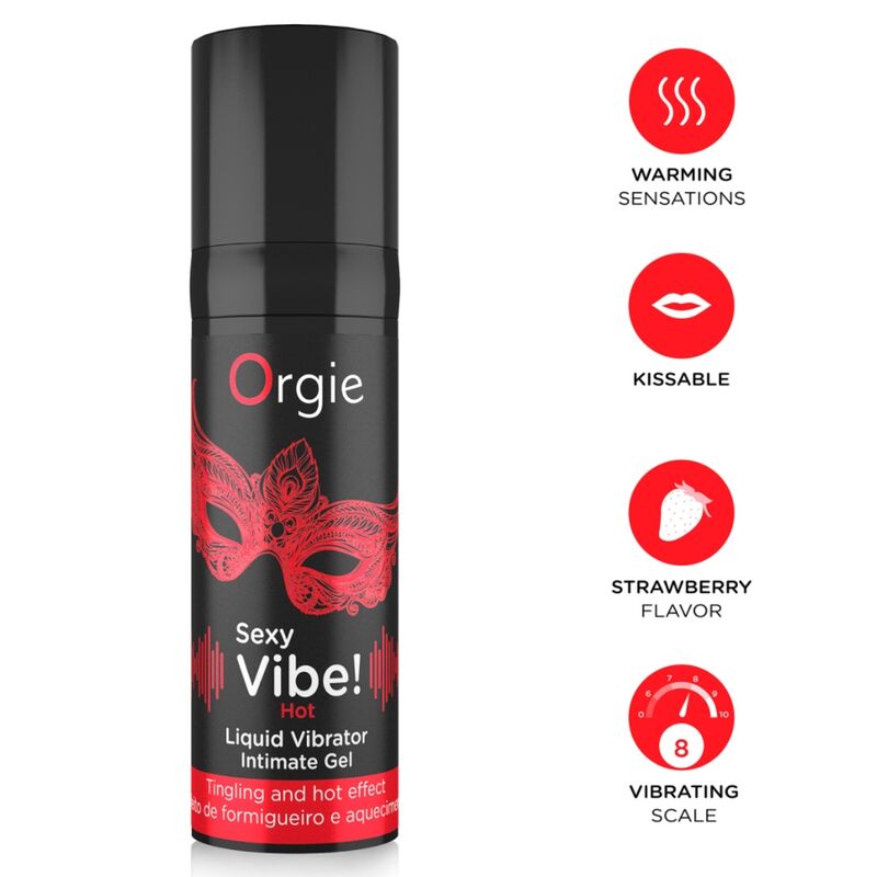 ORGIE - SEXY VIBE! HOT GEL ÍNTIMO EFECTO VIBRANTE Y CALOR 15 ML