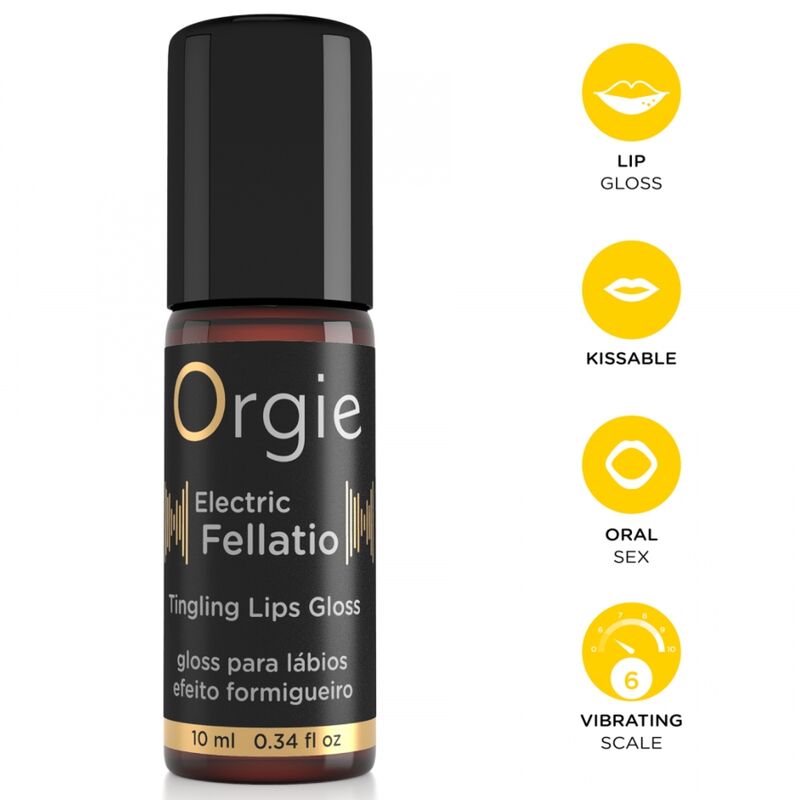 ORGIE - ELECTRIC FELLATIO GLOSS LABIAL BESABLE EFECTO VIBRANTE 10 ML