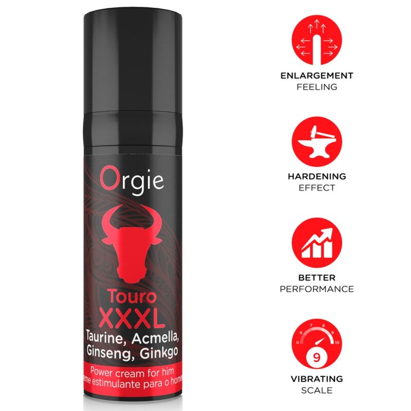 ORGIE - TOURO XXXL CREMA POTENCIADORA PARA HOMBRE 15 ML