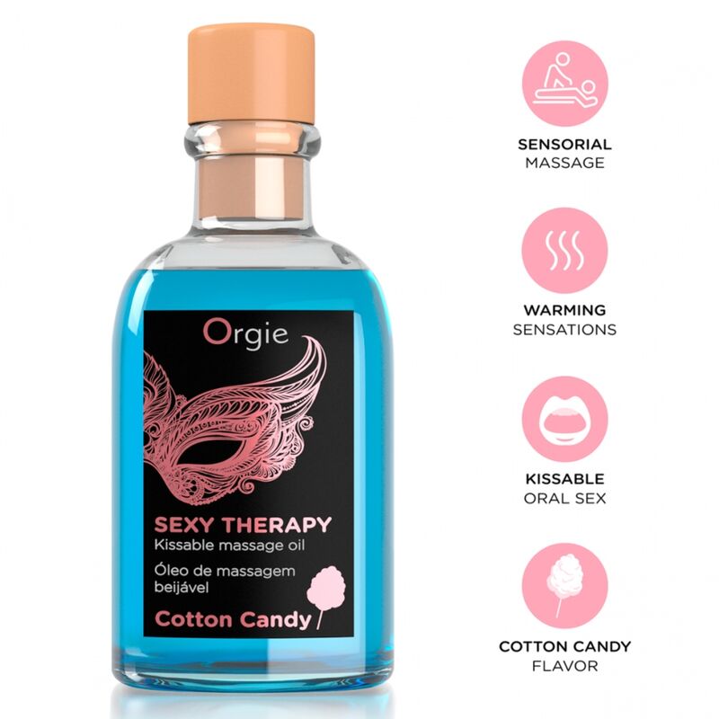 ORGIE - LIPS MASSAGE COTTON CANDY SET DE MASAJE BESABLE 100 ML