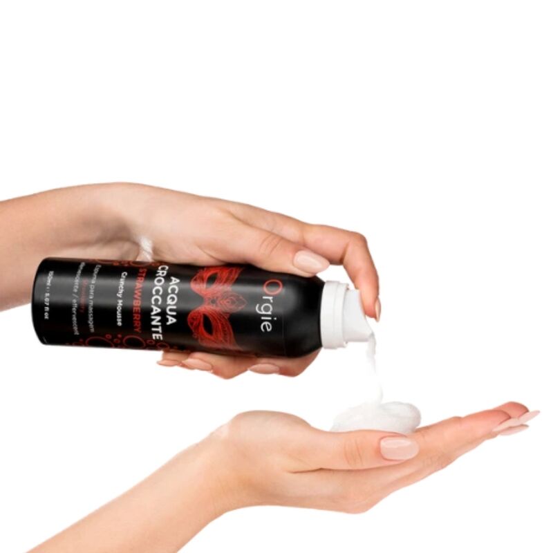 ORGIE - ACQUA CROCCANTE STRAWBERRY MOUSSE CREPITANTE DE MASAJE 150 ML
