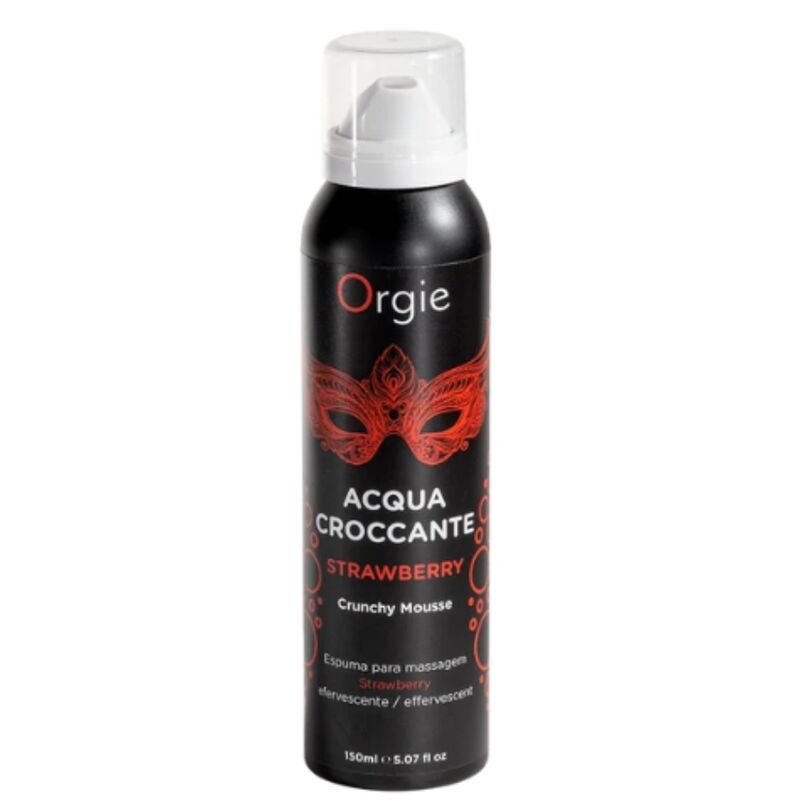 ORGIE - ACQUA CROCCANTE STRAWBERRY MOUSSE CREPITANTE DE MASAJE 150 ML