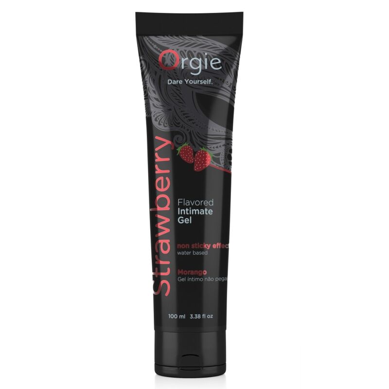 ORGIE - LUBE TUBE STRAWBERRY GEL ÍNTIMO BESABLE BASE AGUA 100 ML