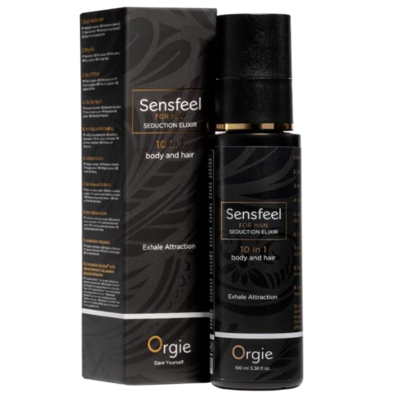 ORGIE - SENSFEEL FOR MAN SEDUCTION ELIXIR 10 EN 1 CUERPO Y CABELLO 100 ML