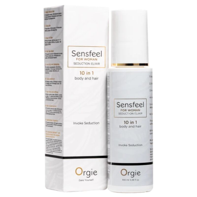 ORGIE - SENSFEEL FOR WOMAN SEDUCTION ELIXIR 10 EN 1 CUERPO Y CABELLO 100 ML