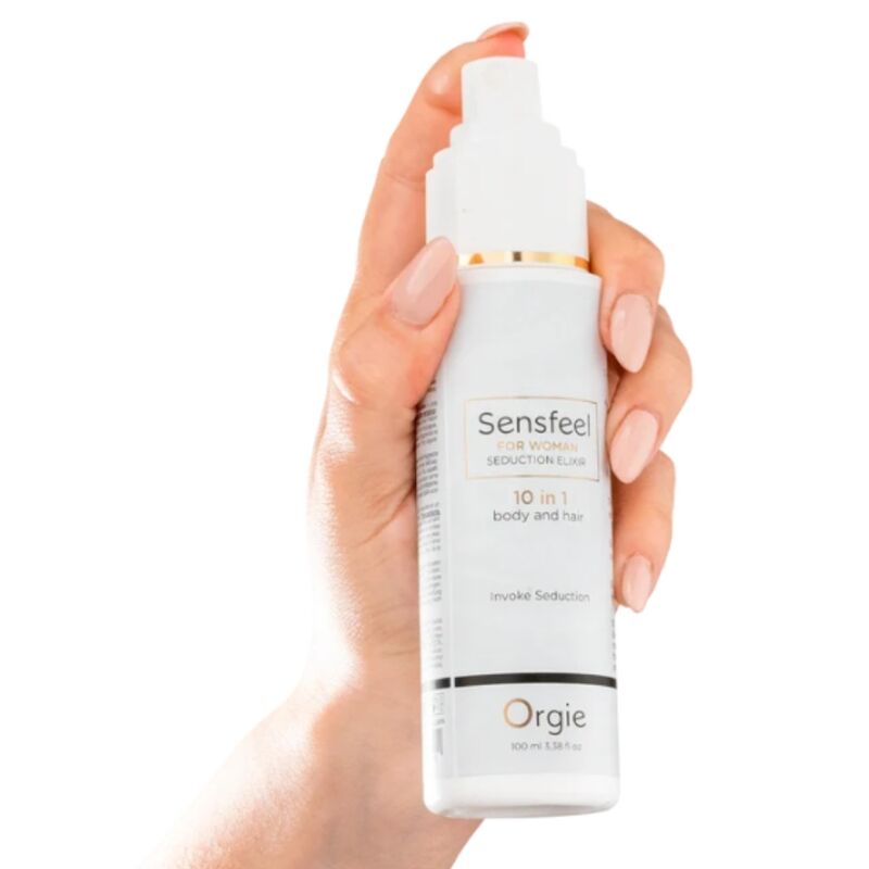 ORGIE - SENSFEEL FOR WOMAN SEDUCTION ELIXIR 10 EN 1 CUERPO Y CABELLO 100 ML