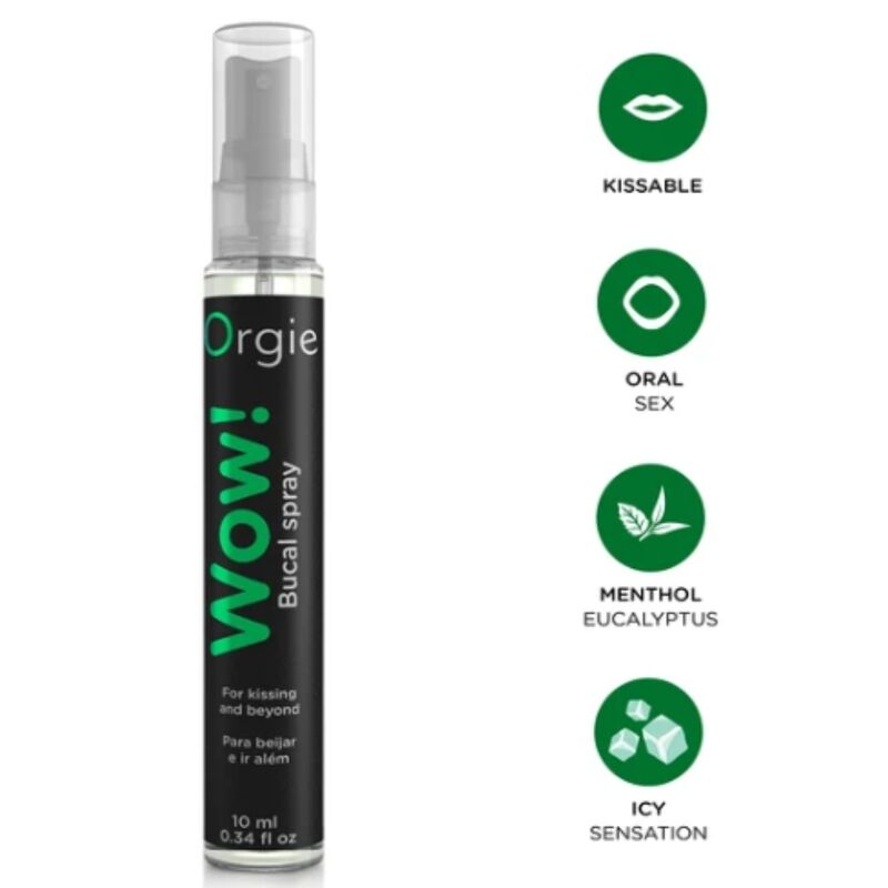 ORGIE - WOW! SPRAY BUCAL BESABLE MENTOL Y EUCALIPTO 10 ML