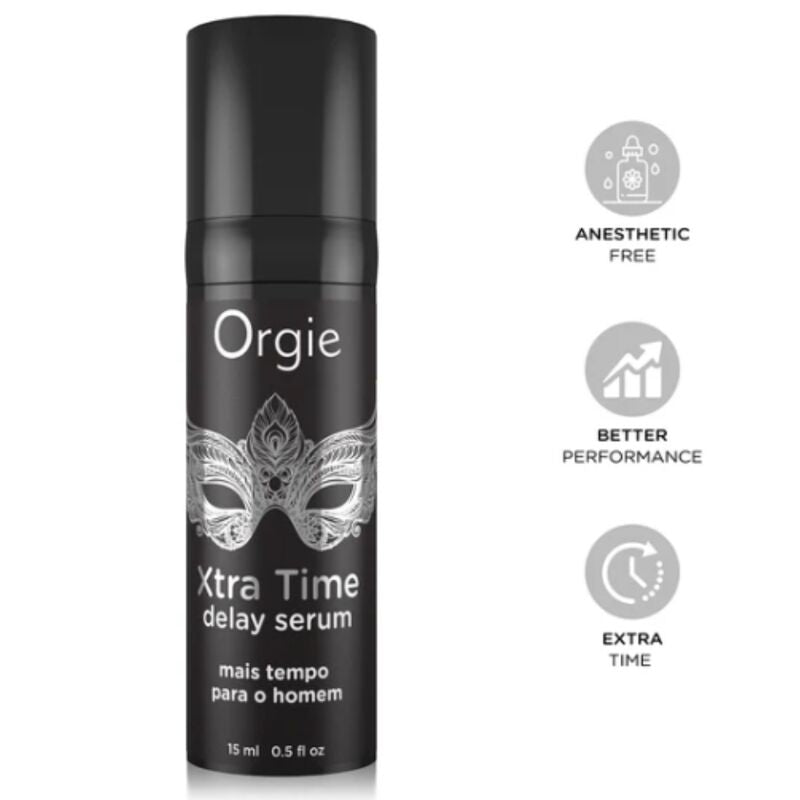 ORGIE - XTRA TIME SÉRUM DE SILICONA RETARDANTE SIN ANESTÉSICOS 15 ML