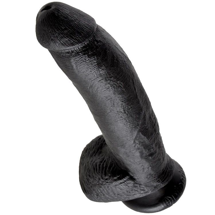 KING COCK - PENE REALISTICO NEGRO 22.9 CM