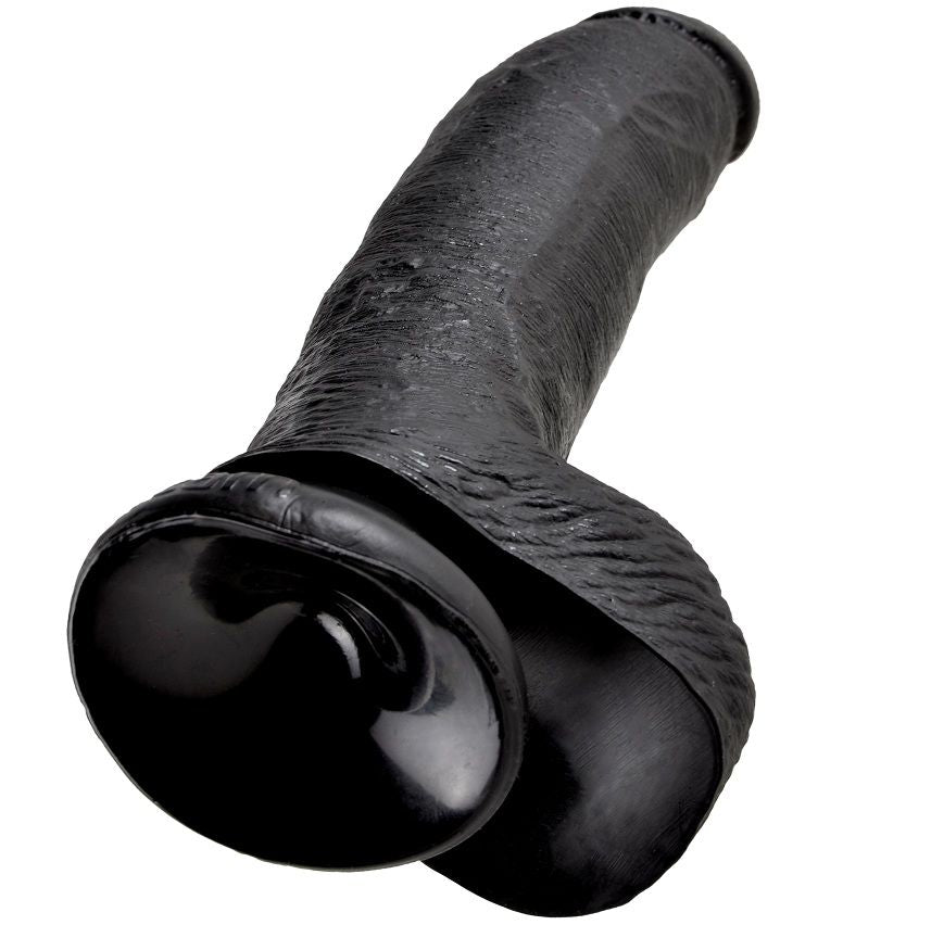 KING COCK - PENE REALISTICO NEGRO 22.9 CM