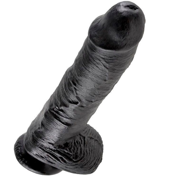 KING COCK - PENE REALISTICO NEGRO 25.4 CM
