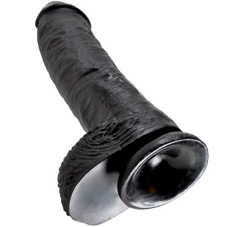 KING COCK - PENE REALISTICO NEGRO 25.4 CM