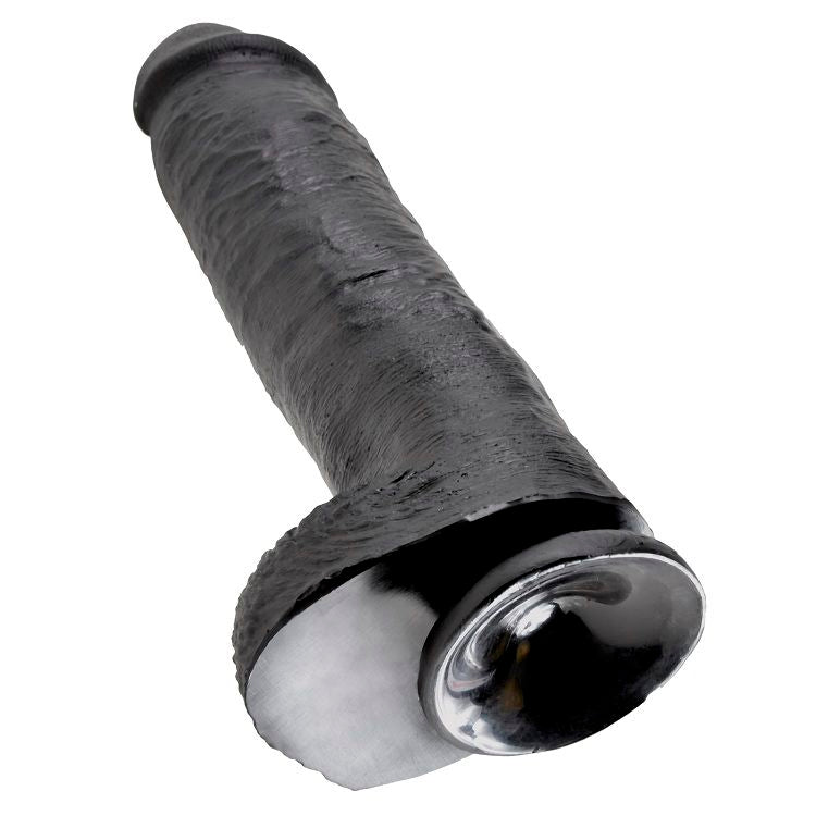 KING COCK - PENE REALISTICO NEGRO 28 CM